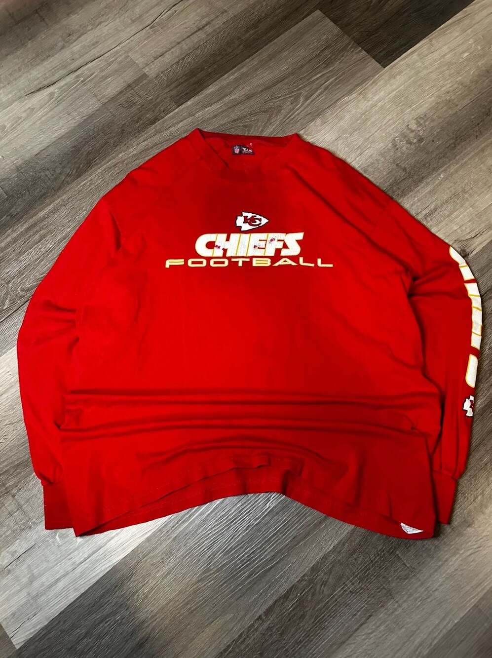NFL Team Apparel Kansas City Chiefs Football Long Sleeve T-Shirt